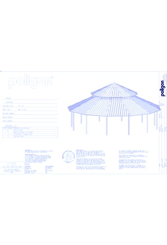 Steel Structure: Clerestory Pavilion – Twelve Sided, Two Tiered Pavilion, Hip Roof