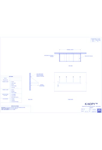 K-NOPY™ Premium Aluminum Awning - Panel Edition