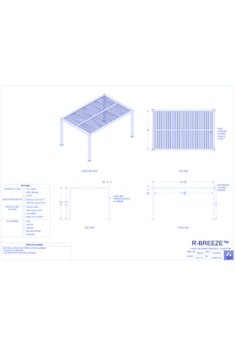 R-BREEZE™ Fixed Louvered Pergola - 55 Edition