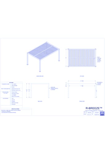 R-BREEZE™ Fixed Louvered Pergola - 90 Edition