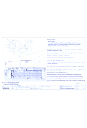 Stratacell™ Tree Planting w/ Invisigrate™ 1500 mm Tree Grates - 750 mm Depth Soil Cells w/ Irrigation and Root Barrier  (Snorkil)
