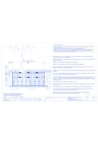 StrataVault™ Tree Planting w/ Duraplate™ 1200 mm Tree Grates - 1200 mm Depth Soil Cells w/ Irrigation and Root Barrier (Snorkil)