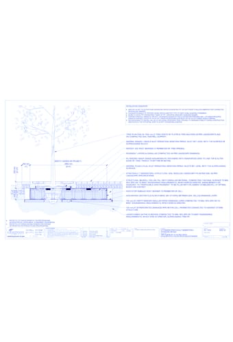 StrataVault™ Tree Planting w/ Duraplate™ 1500 mm Tree Grates - 425 mm Depth Soil Cells w/ Irrigation and Root Barrier (Snorkil)