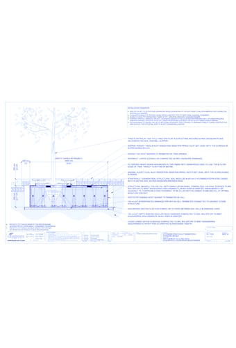 StrataVault™ Tree Planting w/ Duraplate™ 1500 mm Tree Grates - 800 mm Depth Soil Cells w/ Irrigation and Root Barrier (Snorkil)