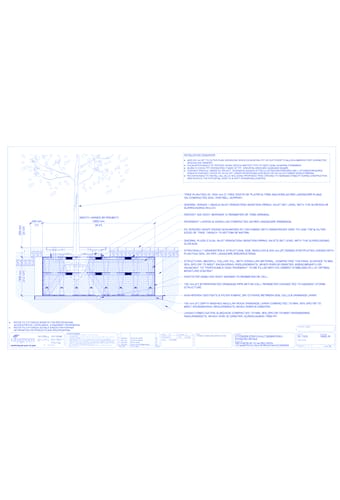StrataVault™ Tree Planting w/ Duraplate™ 1500 mm Tree Grates - 1000 mm Depth Soil Cells w/ Irrigation and Root Barrier (Snorkil)