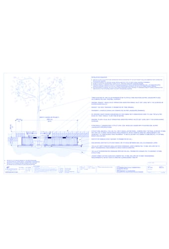 StrataVault™ Tree Planting w/ Invisigrate™ 1200 mm Tree Grates - 425 mm Depth Soil Cells w/ Irrigation and Root Barrier (Snorkil)