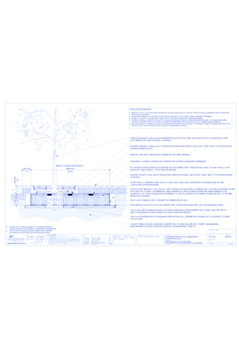 StrataVault™ Tree Planting w/ Invisigrate™ 1500 mm Tree Grates - 425 mm Depth Soil Cells w/ Irrigation and Root Barrier (Snorkil)