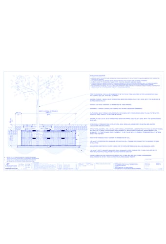 StrataVault™ Tree Planting w/ Invisigrate™ 1500 mm Tree Grates - 825 mm Depth Soil Cells w/ Irrigation and Root Barrier (Snorkil)