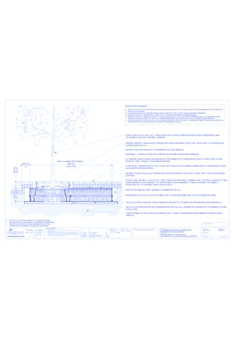 Stratacell™ Tree Planting w/ Duraplate™ 1200 mm Tree Grates - 500 mm Depth Soil Cells w/ Irrigation and Root Barrier (Snorkil)