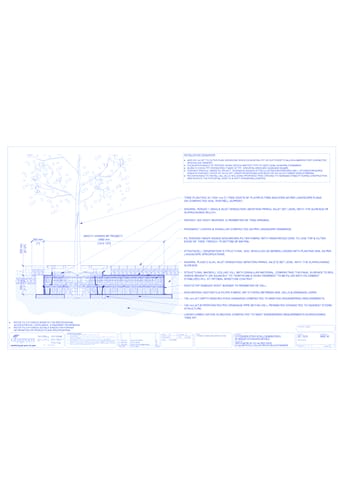 Stratacell™ Tree Planting w/ Duraplate™ 1500 mm Tree Grates - 500 mm Depth Soil Cells w/ Irrigation and Root Barrier (Snorkil)