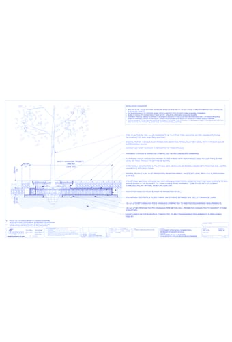 Stratacell™ Tree Planting w/ Invisigrate™ 1500 mm Tree Grates - 250 mm Depth Soil Cells w/ Irrigation and Root Barrier (Snorkil)