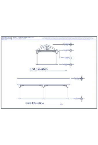 12' Wide -  A-Frame Vinyl Pavilion