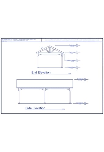 14' Wide - A-Frame Vinyl Pavilion