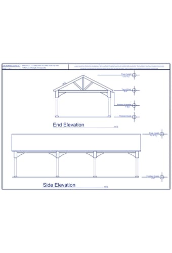 18' Wide - A-Frame Vinyl Pavilion