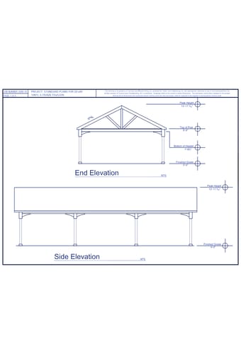 20' Wide - A-Frame Vinyl Pavilion