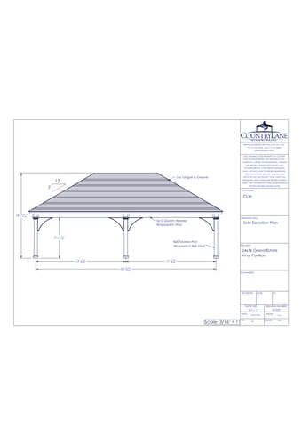 24' Wide - Grande Estate Vinyl Pavilion