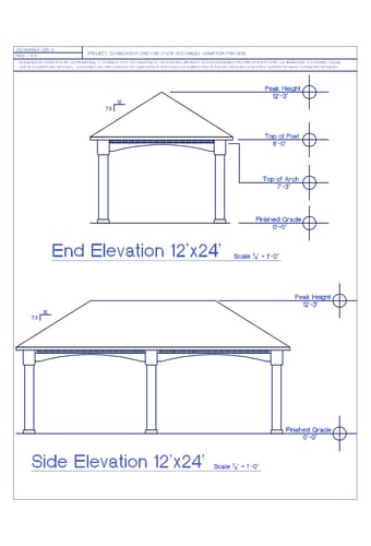 12' Wide - Hampton Pavilion