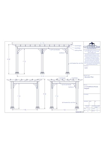 Custom Traditional Wood Pergola
