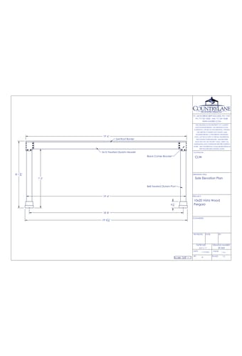 10' Wide - Vista Wood Pergola