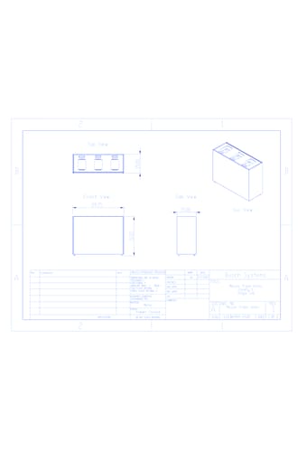 Mezzo Triple Hinged Lid