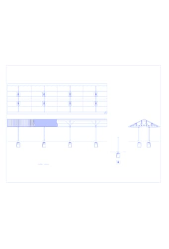 Column Canopy - 34' x 108' x 8'