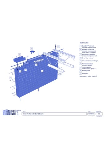 Best Brik Concrete Masonry Units - Joist Pocket