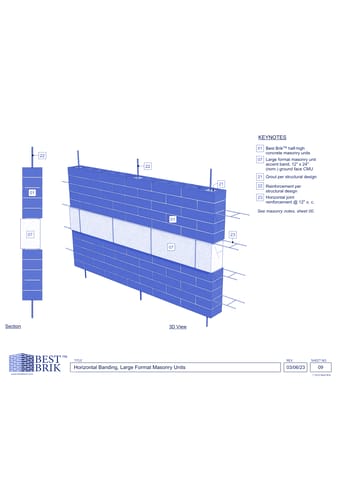 Best Brik Concrete Masonry Units - Banding Course
