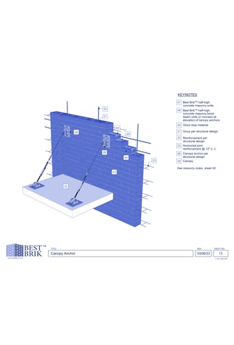 Best Brik Concrete Masonry Units - Canopy Anchor