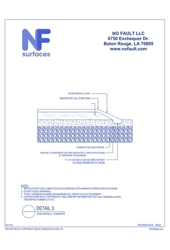 Poured-in-Place Rubber Safety Surfacing - Over Asphalt/Concrete