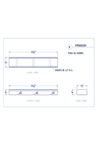 Baluster Plinth (T900 Weeps)