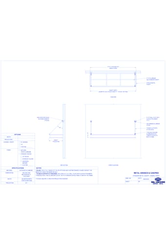 Standard Metal Canopy, Channel Fascia