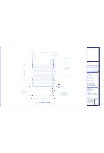 Lumishade Roll Formed Aluminum Canopy: Single Canopy Plan
