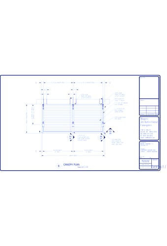 Lumishade Roll Formed Aluminum Canopy: Double Canopy Plan