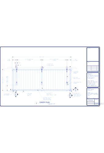 Super Lumideck Flat Soffit Canopy: Plan