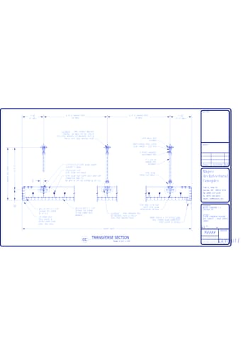 Super Lumideck Flat Soffit Canopy: Transverse Section