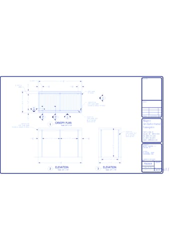Super Lumideck (Post Supported): Plan and Elevations