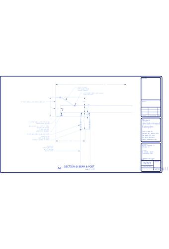 Super Lumideck (Post Supported): Section Detail at Beam and Post