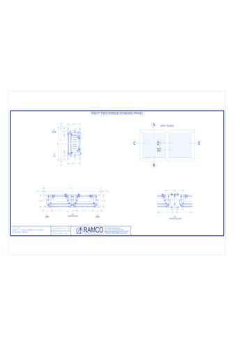 R500-F1 - Fixed Window with Blinds (Standard Frame)