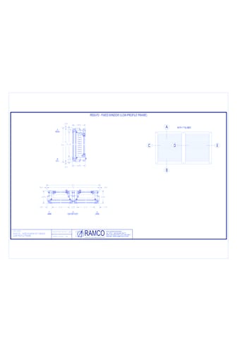 R500-F2 - Fixed Window with Blinds (Low-Profile Frame)