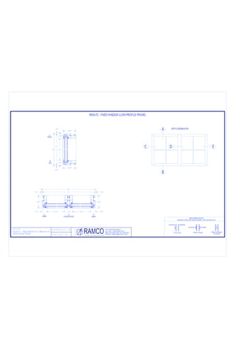 R500-F2 - Fixed Window with Muntin-Grid (Low-Profile Frame)