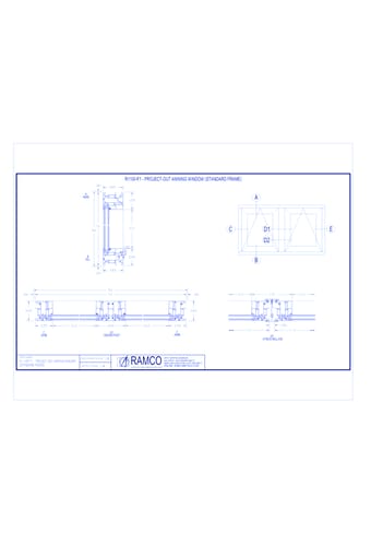 R1100-F1 - Project-Out Awning Window (Standard Frame)