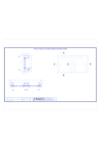 R1100-F2 - Project-Out Awning Window (Low-Profile Frame)