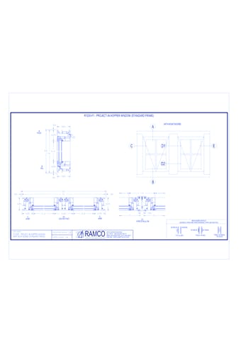 R1200-F1 - Project-In Hopper Window with Muntin-Grid (Standard Frame)