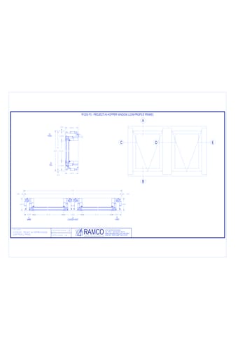 R1200-F2 - Project-In Hopper Window (Low-Profile Frame)