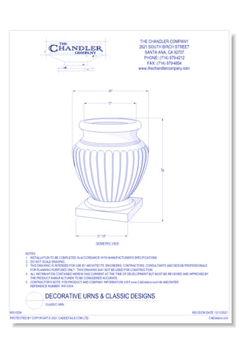 Decorative Urns and Classic Designs: Classic Urn