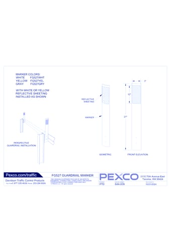 FG527 I-Beam Guardrail Marker - Specifications & Installation