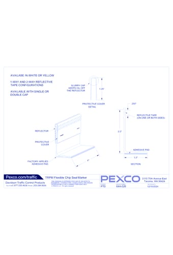 TRPM Flexible Chip Seal Markers: Specifications & Installation