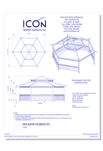 Hexagon HX28M2C-ORN-P4 - Frame