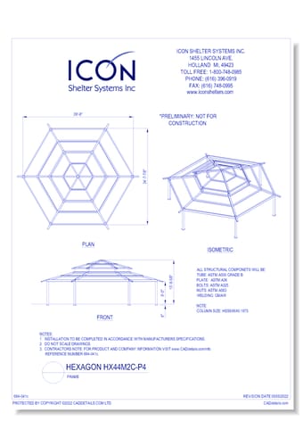 Hexagon HX44M2C-P4 - Frame