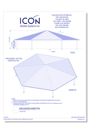 Hexagon HX60T-P4 - Elevation